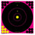 12 INCH PINK BULL'S-EYE, 5 TARGETS - 120 PASTERS (34027)(BRC-TR-024)