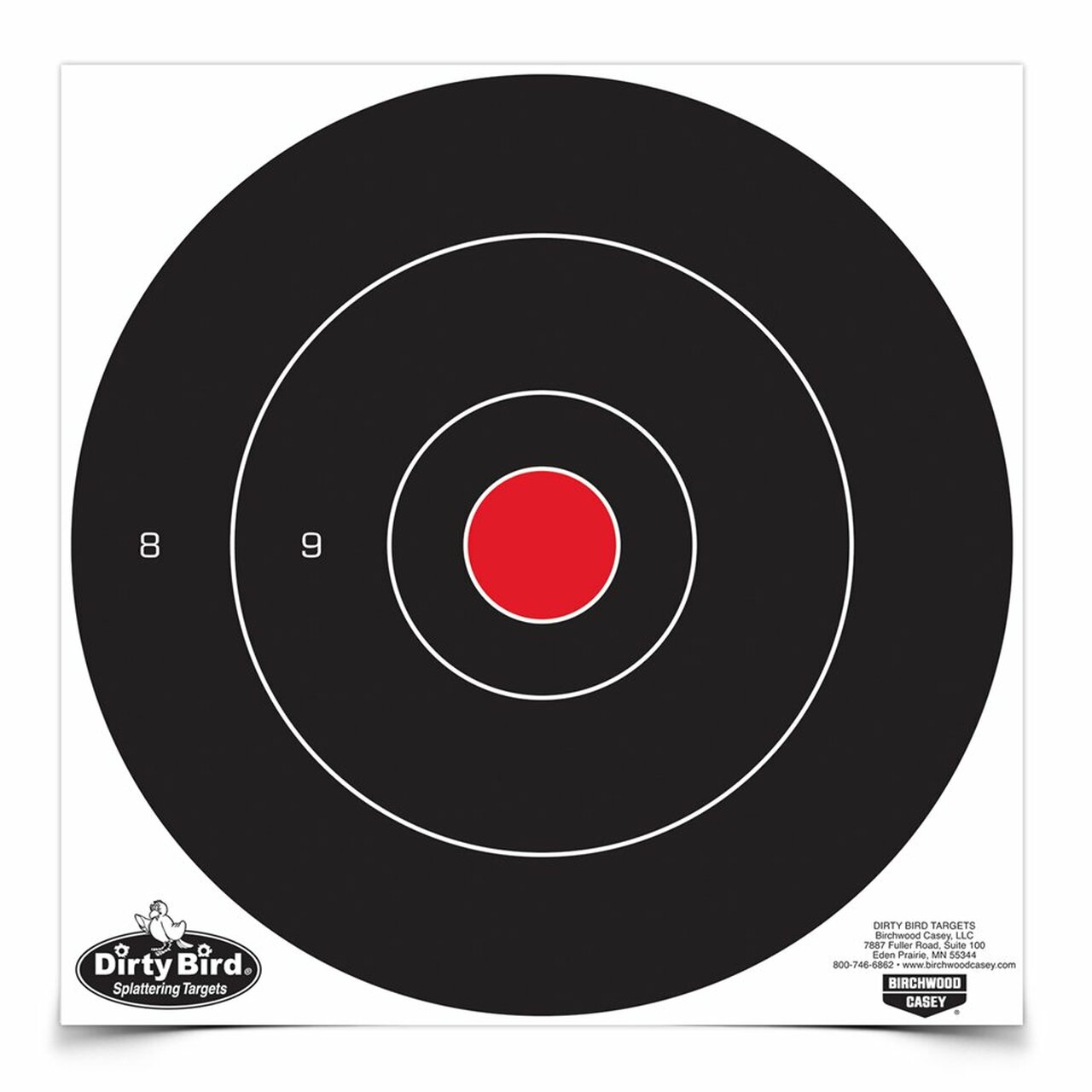 Dirty Bird 12" Bull's-Eye, 12 Targets (35012)(BRC-TR-021)