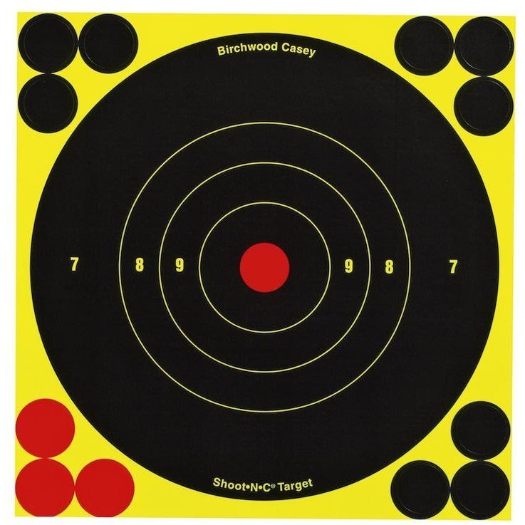 6" Bull's-Eye, 12 Targets (34512) - Shoot'N'C Self-Adhesive Targets (BRC-TR-010)