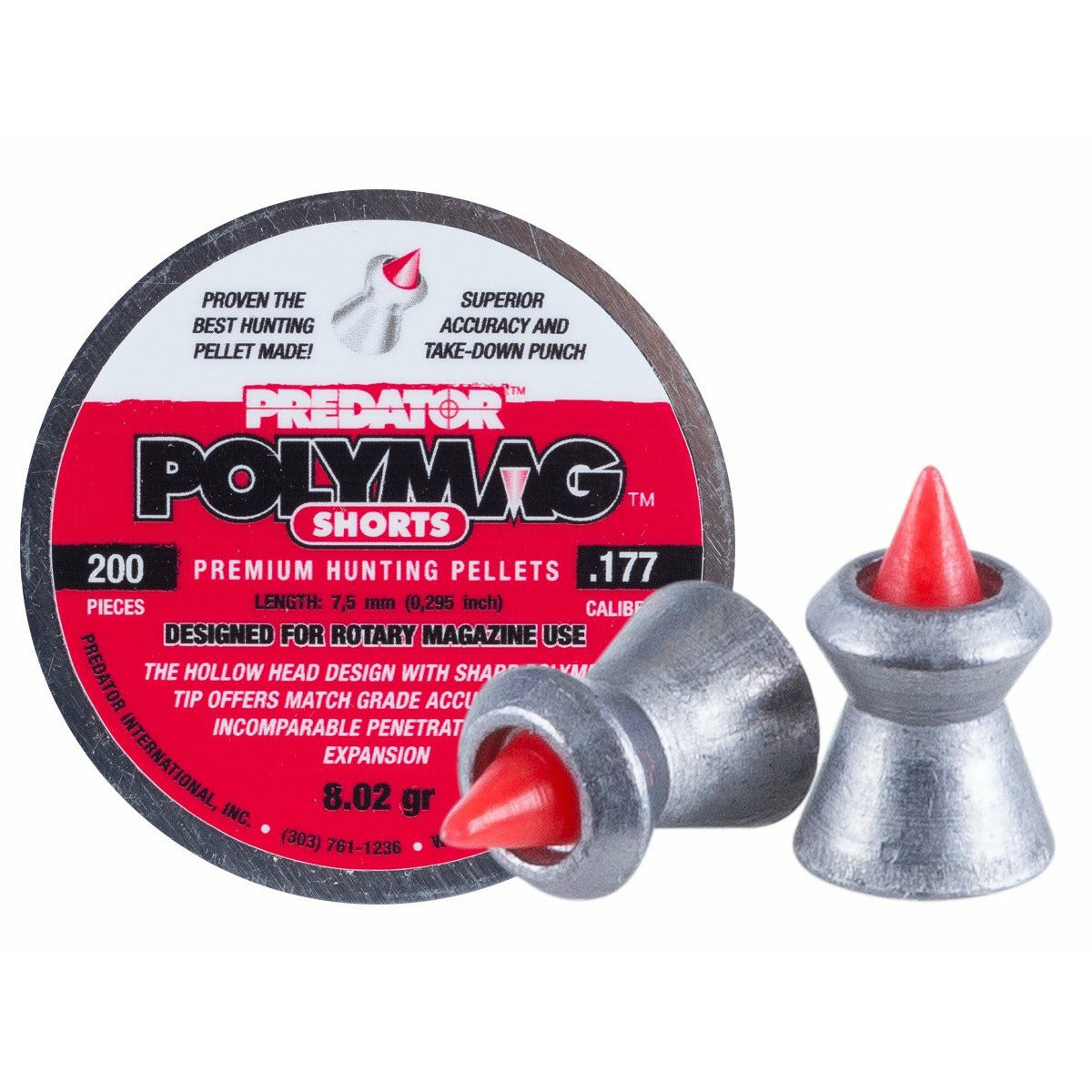 Polymag Shorts 4.50 mm .177 (119)(Consignment)