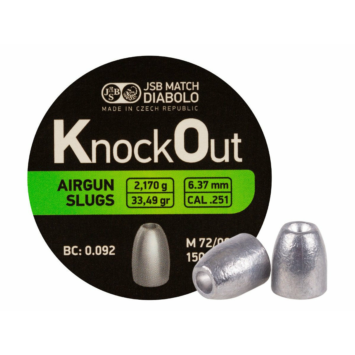 KO Slugs 6.37mm .251 (JSB-PL-088)