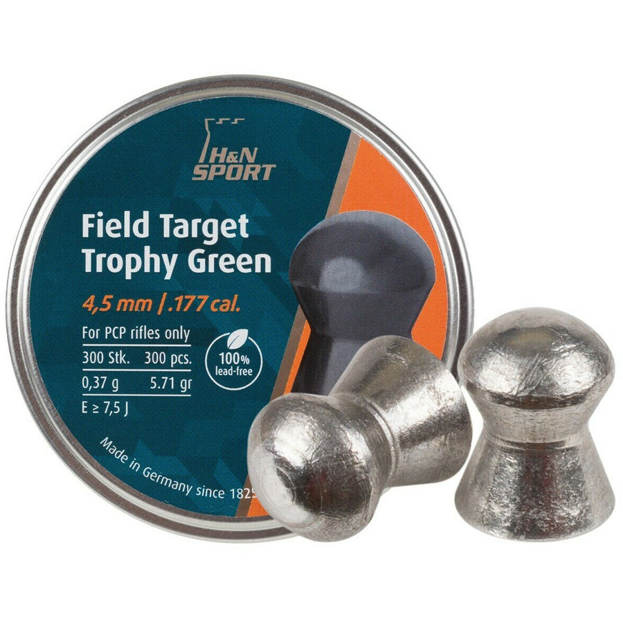 Field Target Trophy Green Lead Free 4.50mm .177 (HAN-PL-050)
