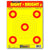 Sight Bright 9"X12" Paper Shooting Targets (2221) (TMP-TR-029)