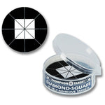 Stick-Um-Up Diamond Square Black 2.25" Peel & Stick Adhesive Targets - 50 Pack (5280) (TMP-TR-028)