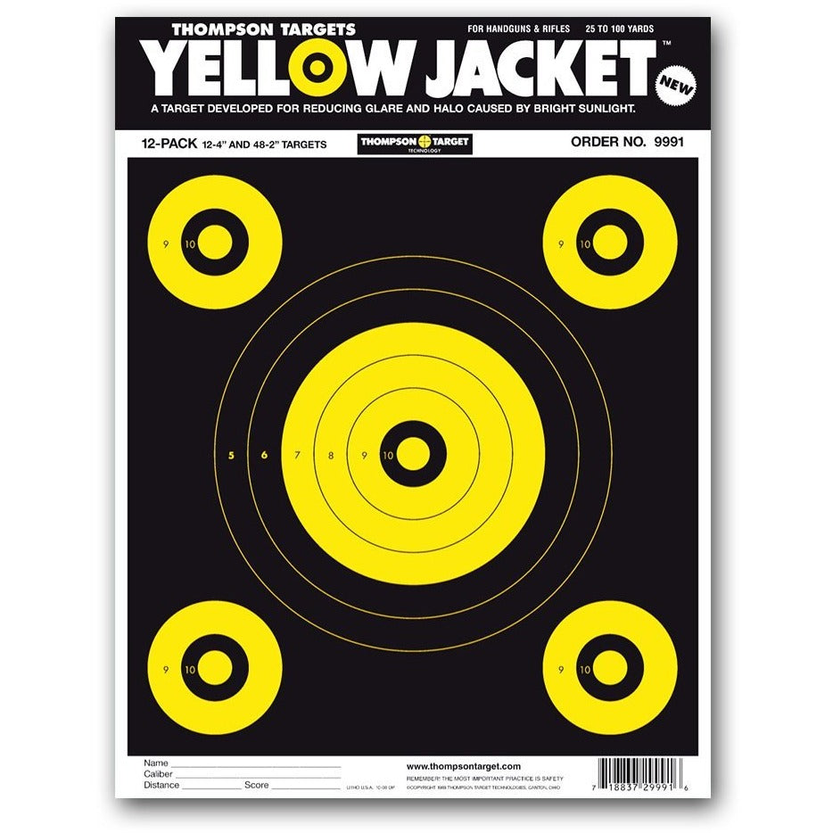 Yellow Jacket 9"X12" Paper Shooting Targets - 12 Pack (9991) (TMP-TR-007)